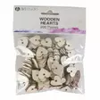 Puinen sydänkoriste 200kpl, lajitelma - Askarteluhelmet - 8720573614511 - 3