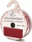 Satiininauha 2cm x5m tummanpunainen - Askartelunauhat - 6417715036851 - 1