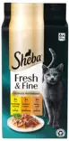 Sheba Fresh & Fine siipikarjalajitelma kastikkeessa 6x50g - Kissan märkäruoat - 4770608265861 - 1