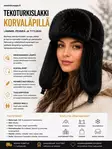 Tekoturkislakki korvaläpät - Naisten päähineet ja käsineet - 6438159381291 - 1
