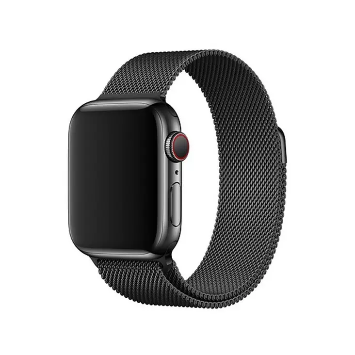 4-ok apple watch metalliranneke musta 42 – 44mm - Puhelintarvikkeet ja laturit - 8428728109171 - 1