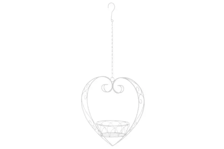 4living Sydänamppeli valkoinen - Sisustusesineet - 6410416470481 - 1