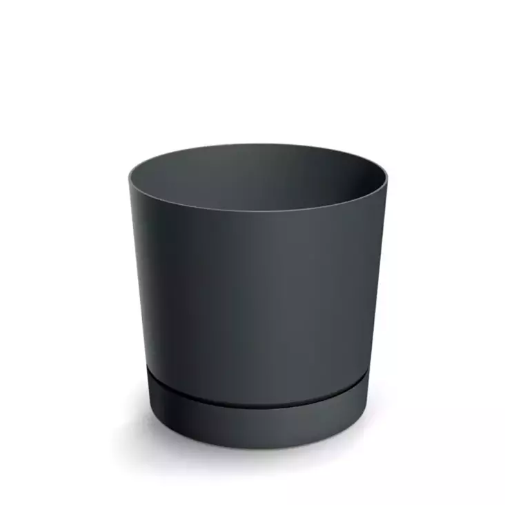 Kukkaruukku Tubo P harmaa 12,8cm - Muoviruukut - 5905197757001 - 1