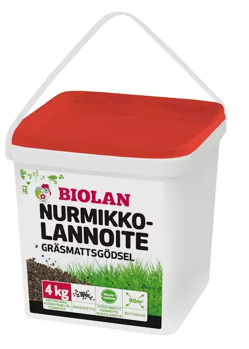 Nurmikkolannoite 4 kg - PAKKI - Puutarhalannoitteet - 6411962054651 - 1