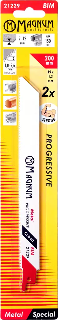 Puukkosahanterä 2kpl BIM Prog 200mm - Puukko-ja pistosahanterät - 6418868212291 - 1