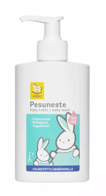Ainu pesuneste 300ml hajusteeton - Lasten saippuat - 6414505116571 - 1