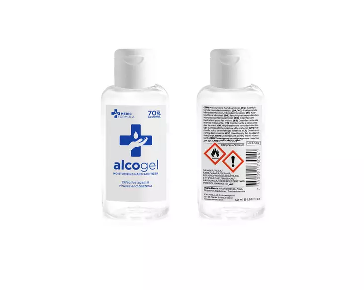 ALCOGEL KÄSIHUUHDE 50ML - Hiustenhoito ja hiuskoristeet - 7350091730441 - 1