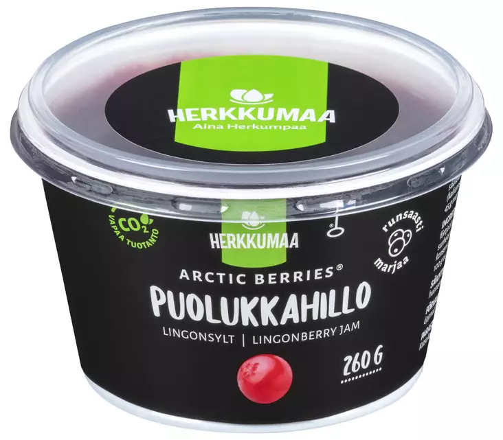 ARCTIC BERRIES PUOLUKKAHILLO 260G - Hillot ja marmeladit - 6410840072121 - 1
