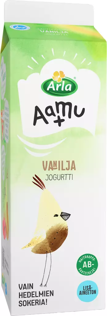 Arla Luonto+vaniljajogurtti 1kg lakt. - Kissat - 6413300017861 - 1