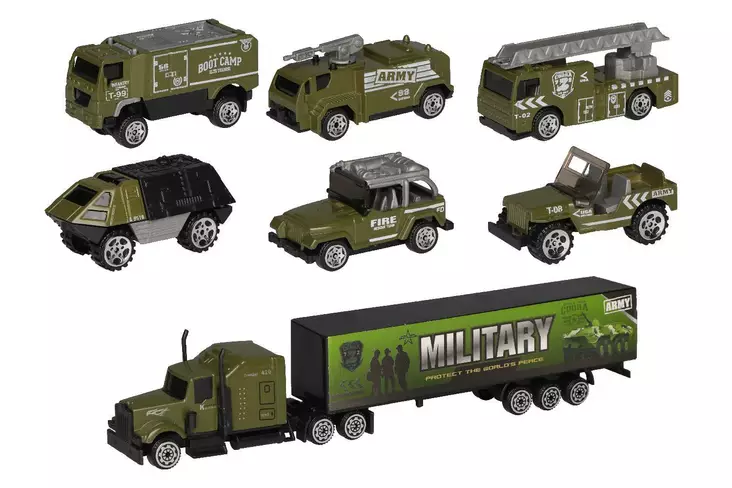 Armeija ajoneuvot leikkisetti - Leikkiautot ja kauko-ohjattavat autot - 6410416304151 - 1