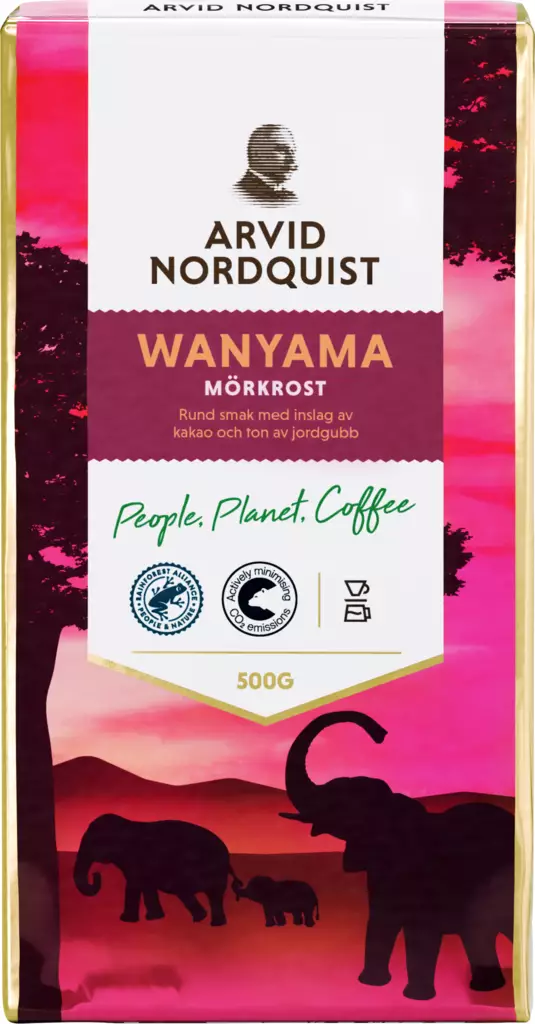 Arvid Nordquist kahvi 500g Wanyama - Kahvit - 7310760012391 - 1