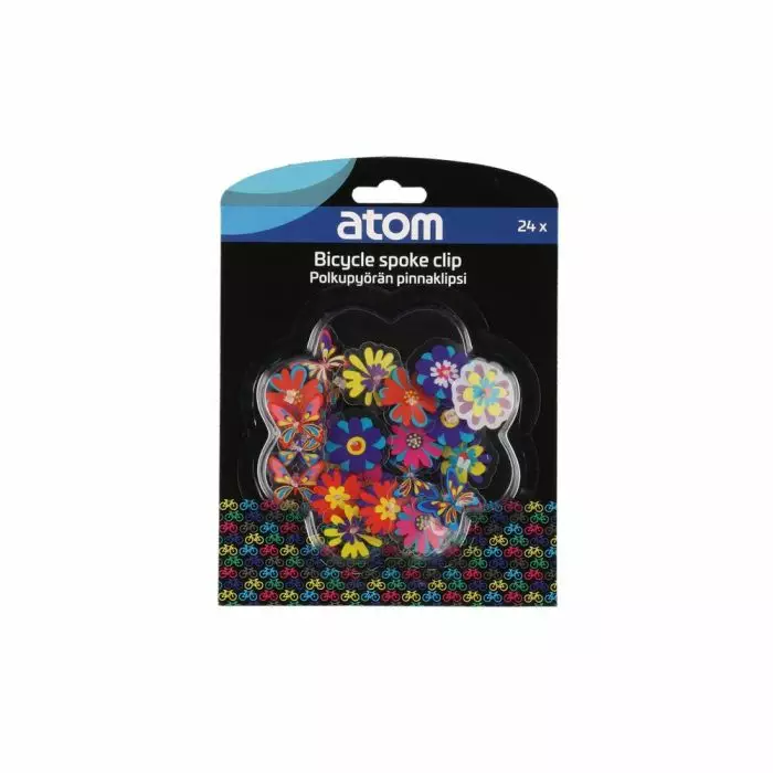 Atom polkupyörän pinnaklipsi 24kpl - Satulat - 6410416538891 - 1
