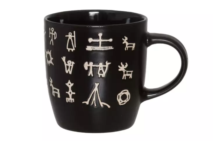 Aurora Borealis Muki Saame merkit, musta - Mukit ja kahvikupit - 6410416321301 - 2