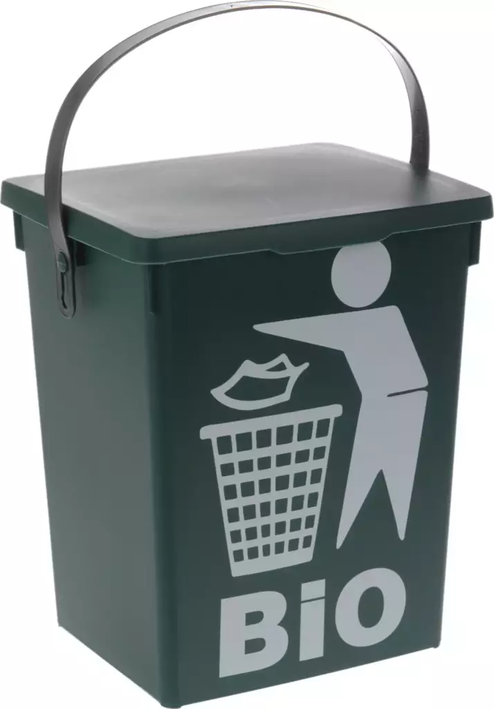 Bioastia vihreä 5l - Keittiön jäteastiat - 8718158623621 - 1