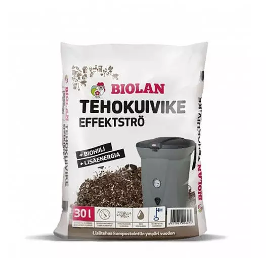 Biolan Tehokuivike turpeeton 30L - Kompostori- ja huussitarvikkeet - 6411964056271 - 1