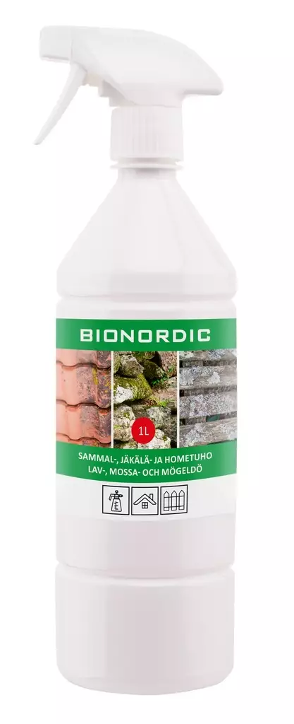 BIONORDIC sammal-,jäkälä-,hometuho 1L - Rakennuspuhdistusaineet - 4740020103881 - 1