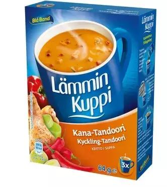 BLÅBAND LÄMMIN KUPPI KANA-TANDOORI 64G - Kuivaruoka-aineet, keitot ja kastikkeet - 7322550037651 - 1