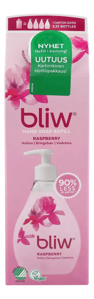 Bliw Vadelma täyttöpakkaus 1000ml - Nestesaippuat - 7310617312131 - 1