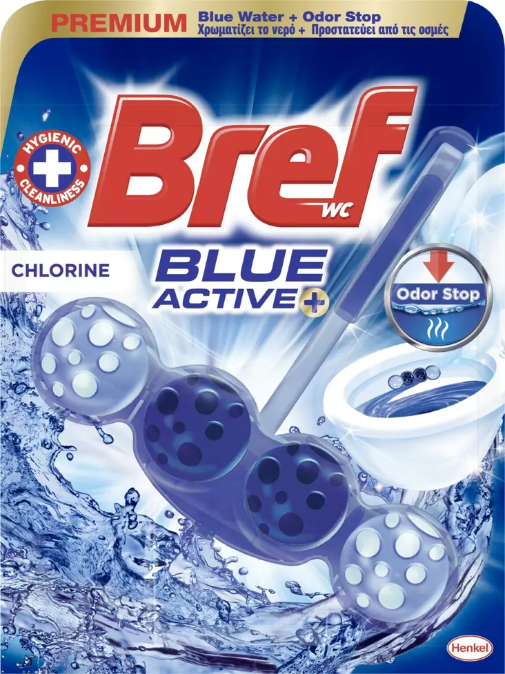 Bref Blue Active Chlorine Wc-raikastin 50g - Kodin pesuaineet - 8410436259651 - 1