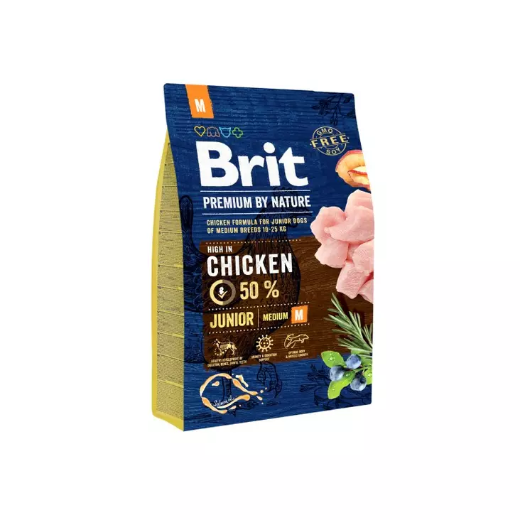 Brit PbN Junior M keskik.pennuille 3kg - Kissan kuivaruoat - 8595602526321 - 1
