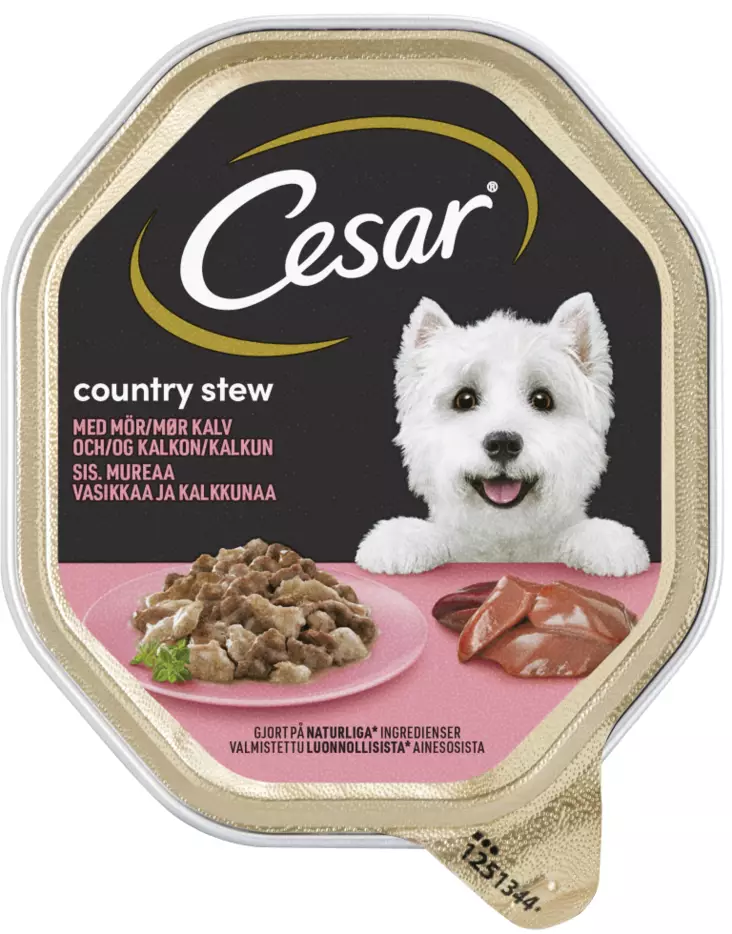 Cesar Country Stew 150g vasikka/kalkkuna - Koiran märkäruoat - 4008429094521 - 1