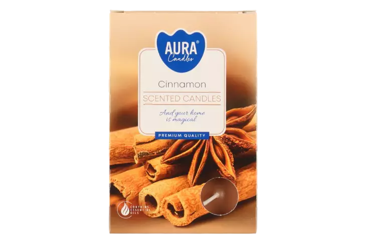 Cinnamon tuoksulämpökynttilä 6kpl - Tuoksukynttilät - 5906927015651 - 1