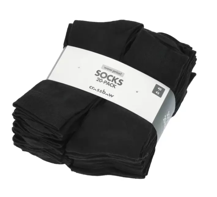 Crossbow sukkapaketti musta 20-pack - Miesten sukat - 7318161505061 - 1