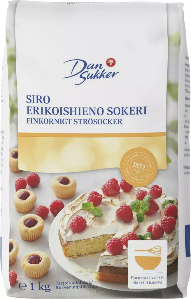 Dansukker Siro erikoishieno sokeri 1kg - Elintarvikkeet - 6414000020021 - 1