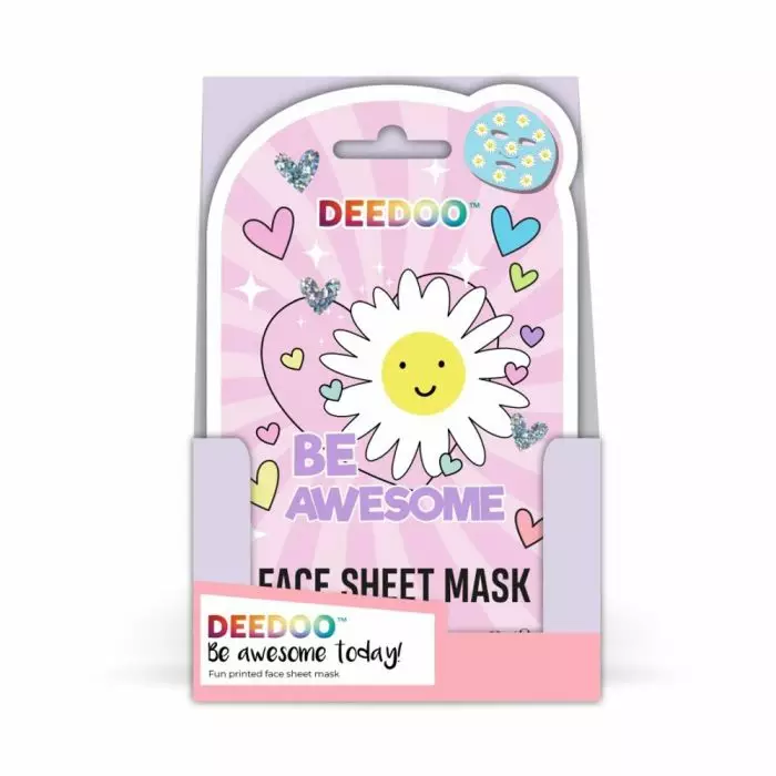 DeeDoo Kasvonaamio printattu Be Awesome - Kasvonaamiot - 8720964897691 - 1