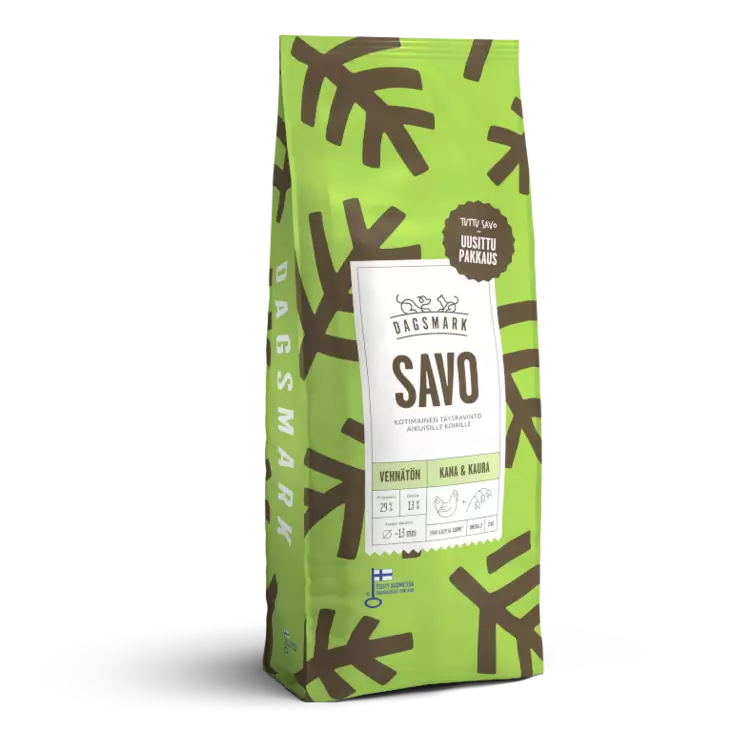 DM Savo kana-kaura vehnätön 2kg - Koiran kuivaruoat - 6430066383801 - 1