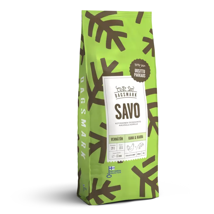 DM Savo kana-kaura vehnätön 2kg - Koiran kuivaruoat - 6430066383801 - 1