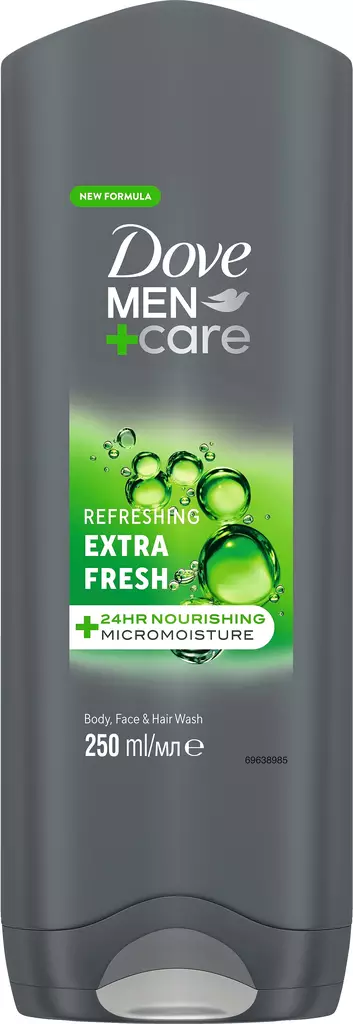 Dove Men+Care Extra Fresh suihkusaippua 250ml - Suihkugeelit- ja saippuat - 8720181313431 - 1