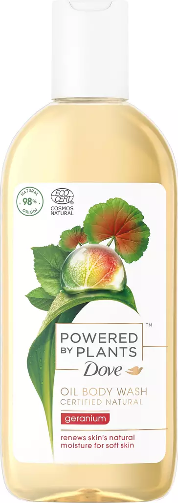 DOVE PBP OIL BODY WASH GERANIUM 250 ML - Hiustenhoito ja hiuskoristeet - 8710847972751 - 1