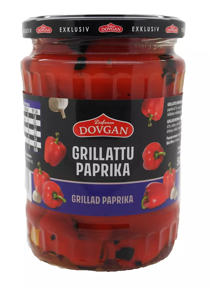 Dovgan grillattu paprika 530/295g - Elintarvikkeet - 4032549002371 - 1