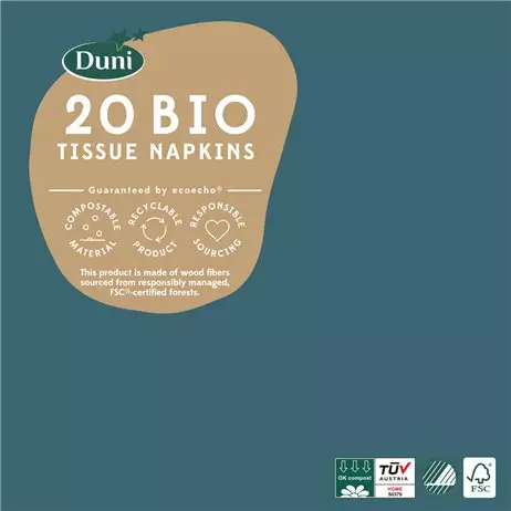 Duni lautasliina Merensininen 24cm - Lautasliinat - 7321011858811 - 1