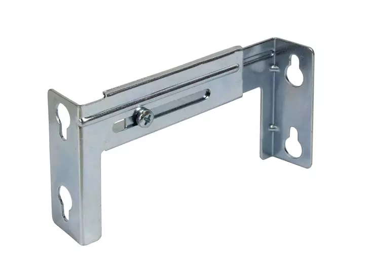 Etulautakannake I- ja U-kiskoon teräs / sinkitty 42 x 63 mm / 100-150 mm - Verhotangot ja verhotarvikkeet - 6417012070091 - 1