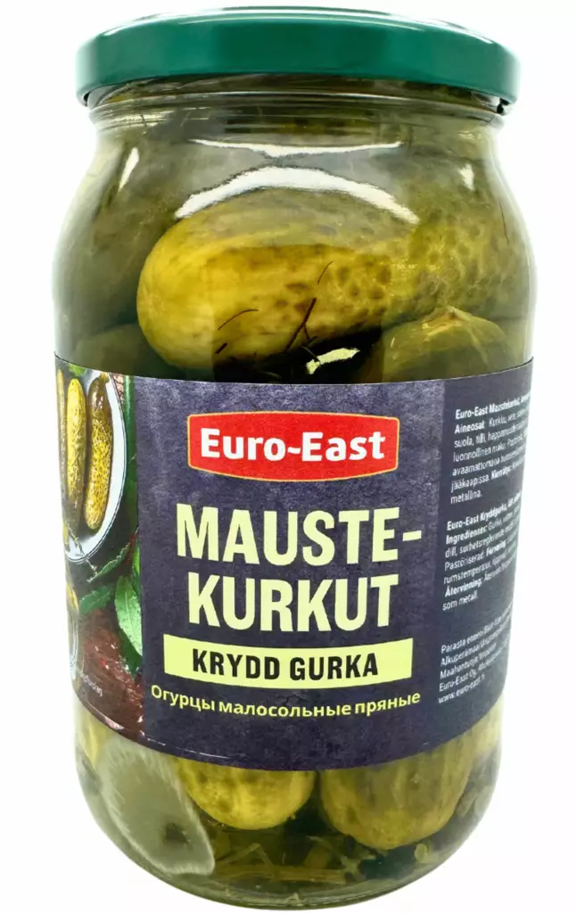 Euro-east maustekurkku 860/460g - Elintarvikkeet - 6430044381751 - 1