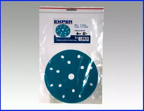 Exper Alustallan vaihtotarra 150mm 14R 2kpl - Muut hiontatyökalut ja tarvikkeet - 6438081006491 - 1
