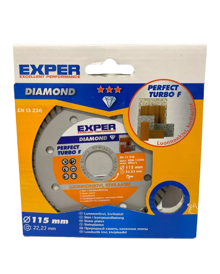 Exper timanttikatkaisulaikka turbo 115mm - Katkaisulaikat - 6438081000611 - 1