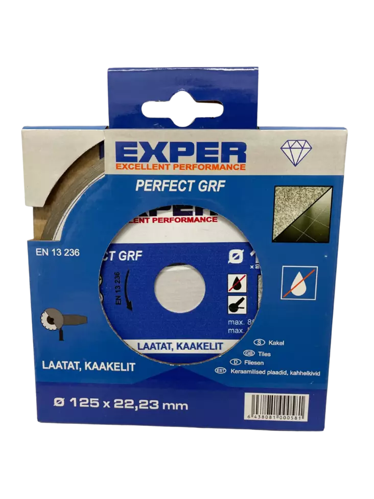 Exper timanttilaikka GRF 125mm laatoille - Katkaisulaikat - 6438081000581 - 1
