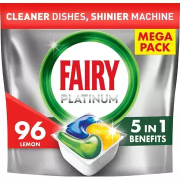 Fairy Platinum All in One Lemon 96kpl - Astianpesuaineet - 8700216236751 - 1