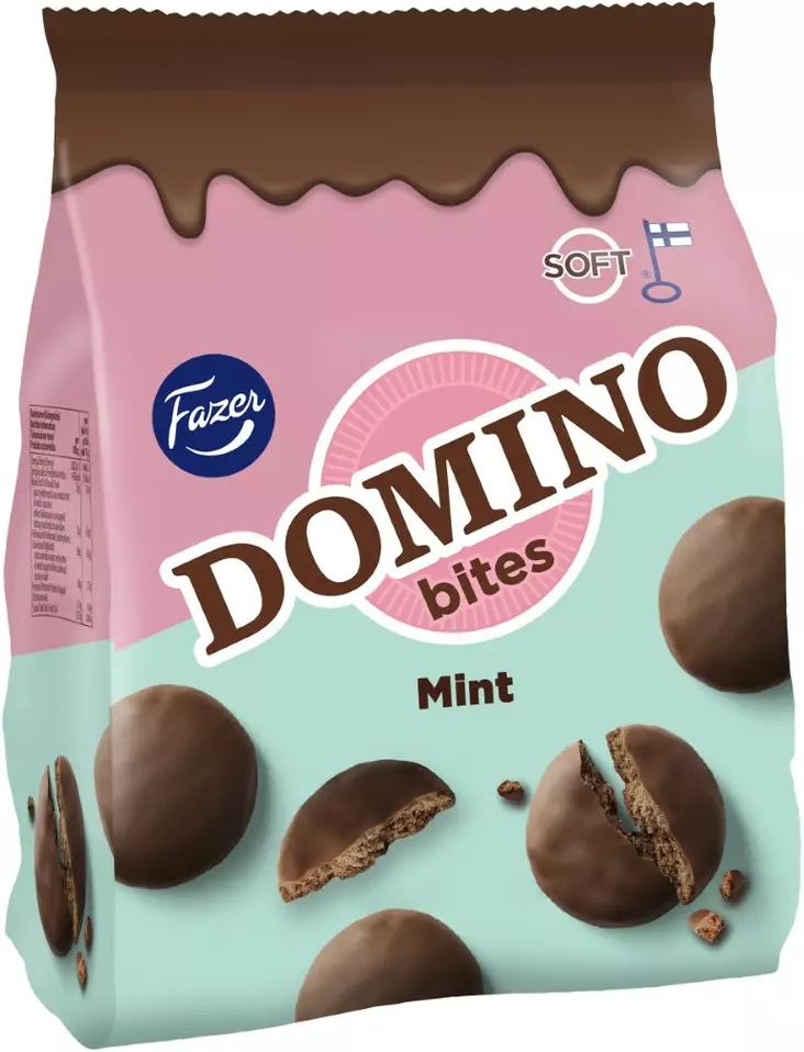 Fazer Domino bites mint 174g - Keksit - 6416453077171 - 1