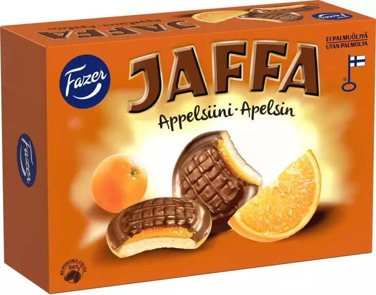 Fazer Jaffa Appelsiini leivoskeksi 300g - Keksit - 6416453554641 - 1