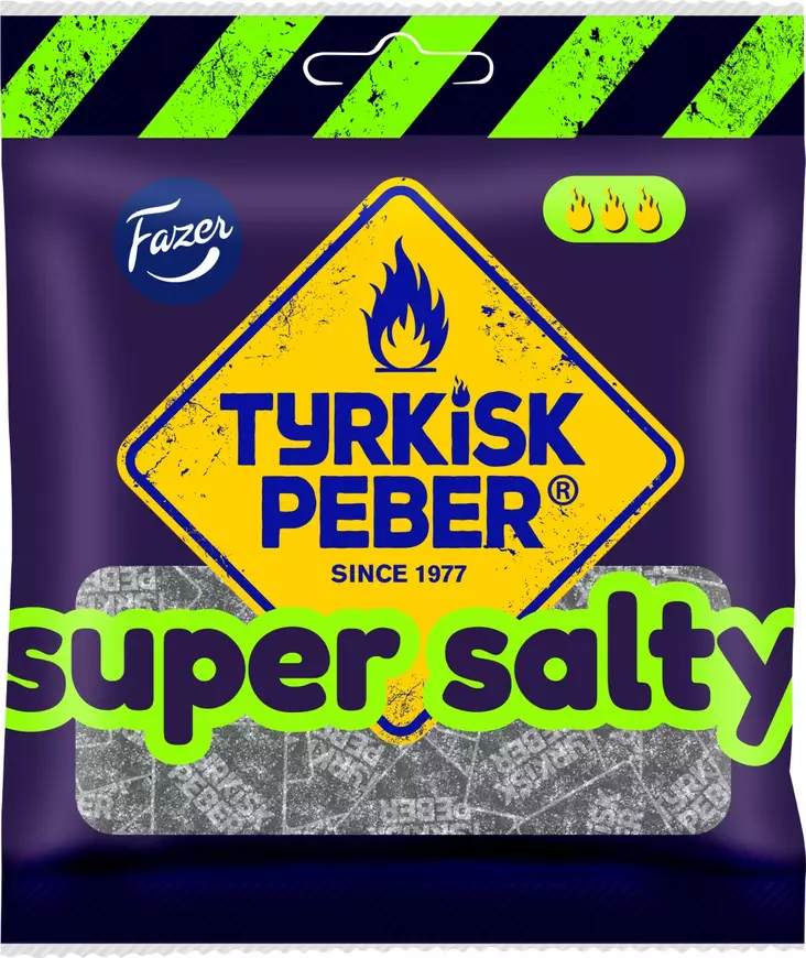 Fazer Tyrkisk peber super salty 80g - Makeiset - 6416453051041 - 1