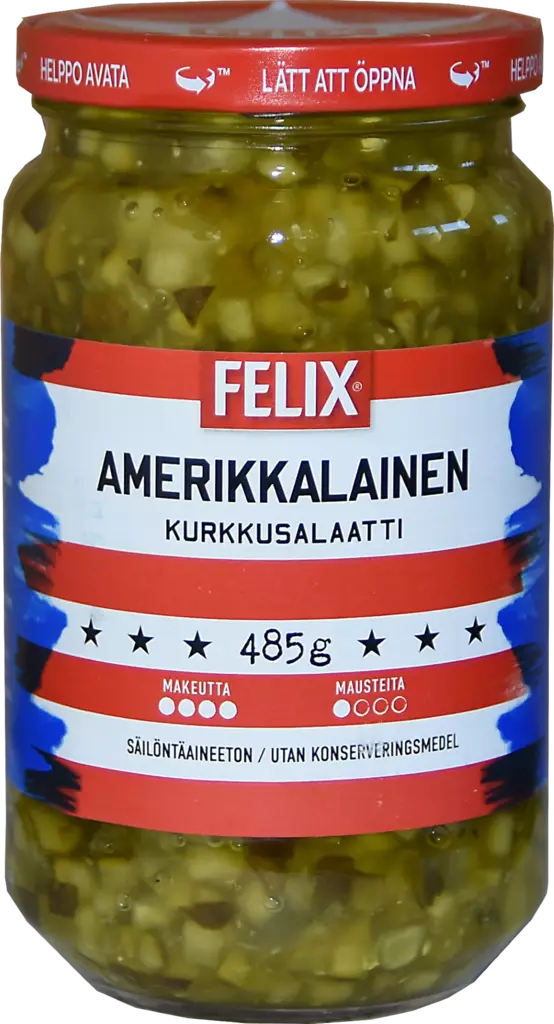 Felix Amerikkalainen kurkkusalaatti 485g - Elintarvikkeet - 6424908114661 - 1