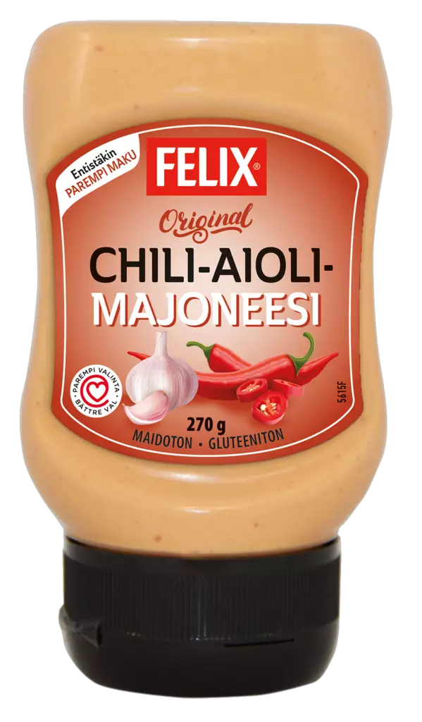 Felix Chili-Aiolimajoneesi 270g - Majoneesit,maustekastikkeet ja tahnat - 6417808236151 - 1