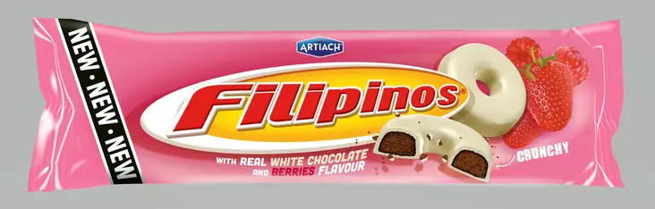 Filipinos 128g Punaiset marjat valkosukl - Keksit - 8436048962581 - 1
