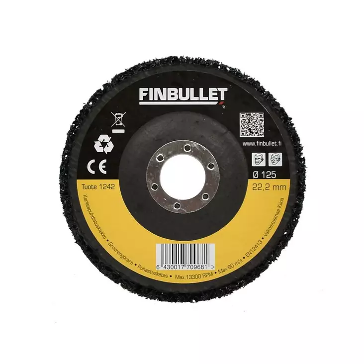 Finbullet Karkeapuhdistuskiekko 125 mm 22,2 mm - Muut hiontatyökalut ja tarvikkeet - 6430017709681 - 1