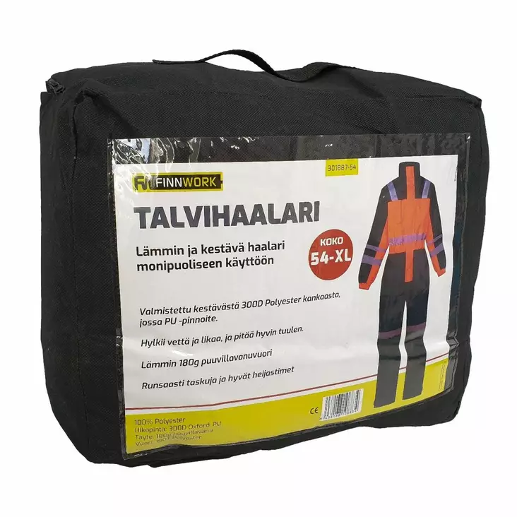 Finnwork Talvihaalari oranssi/sininen - Työhaalarit - 6438168115481 - 2