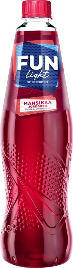 FUN Light juomatiiviste 1l mansikka - Mehut, mehutiivisteet ja glögit - 6417802363211 - 1